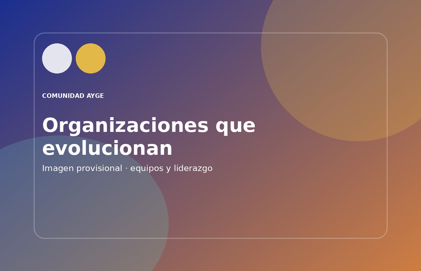 Equipo de una organizaci�n participando en una sesi�n AYGE