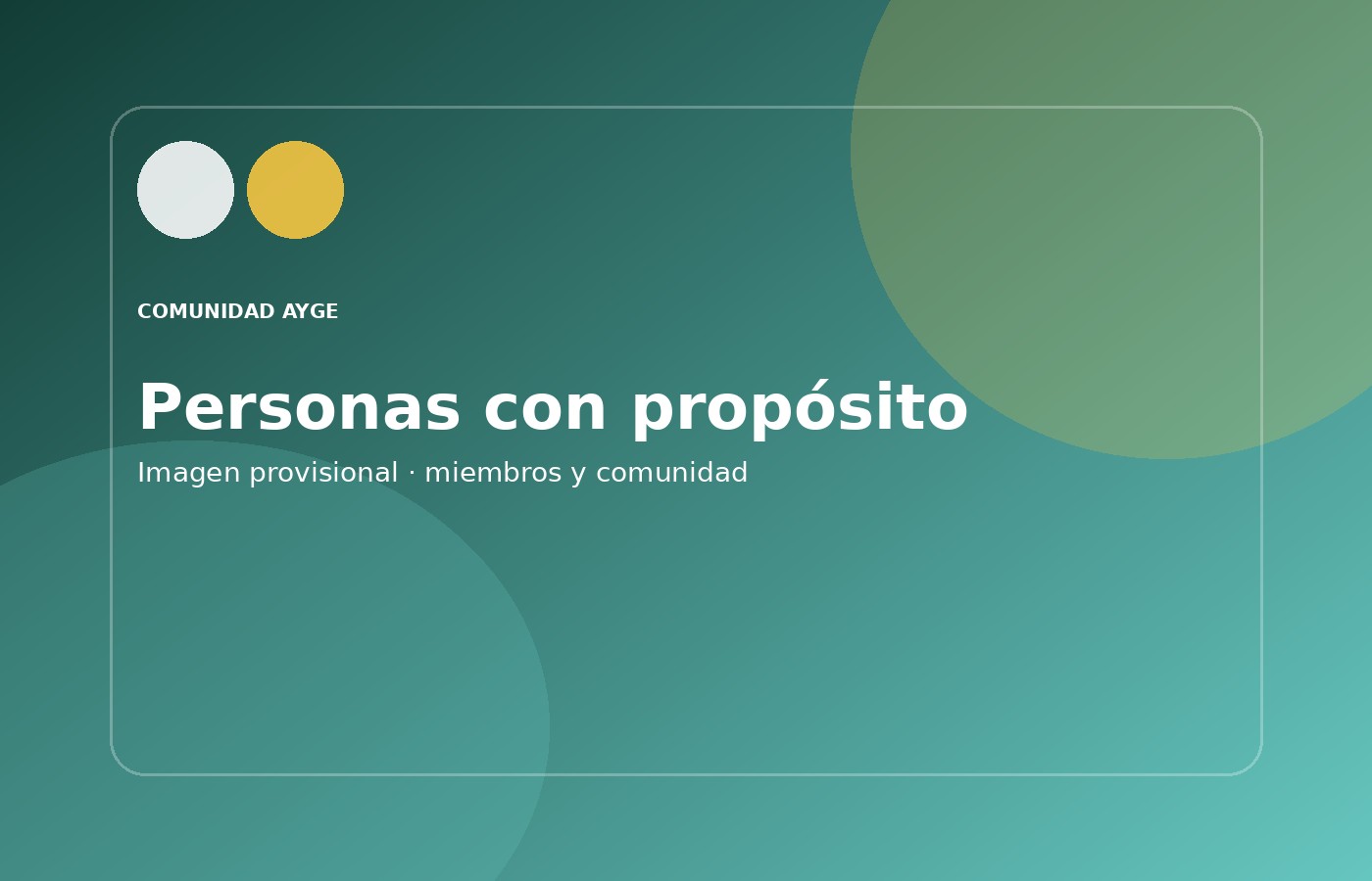 Miembros de Comunidad AYGE participando en una actividad