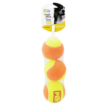 Pelota De Tenis Bicolor 3pz