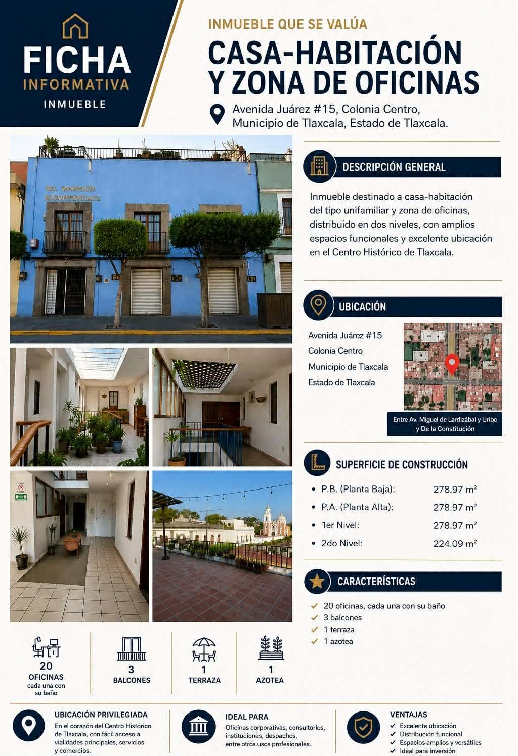 CASA HABITACIÓN  Y ZONA DE OFICINAS, TLAXCALA
